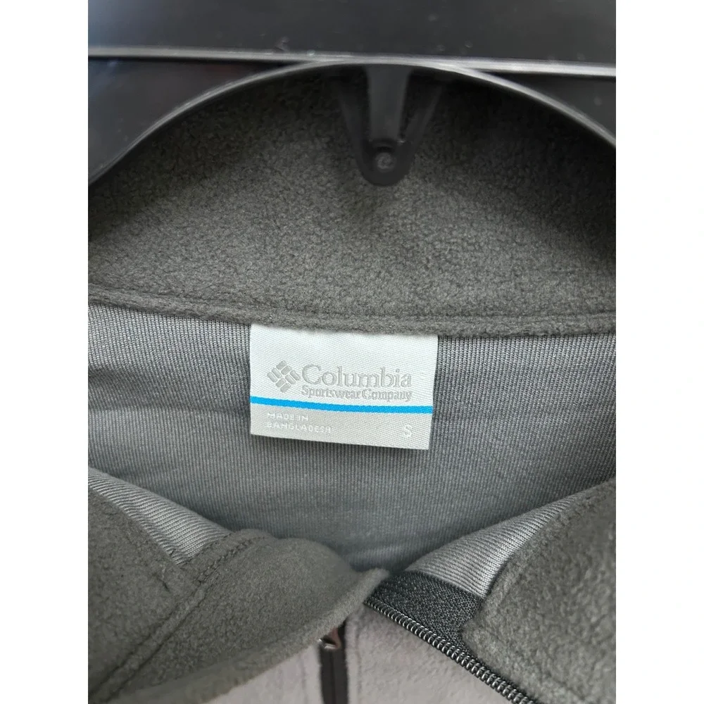 Columbia Mens Fleece‎ Half Zip Pullover Gray Size S